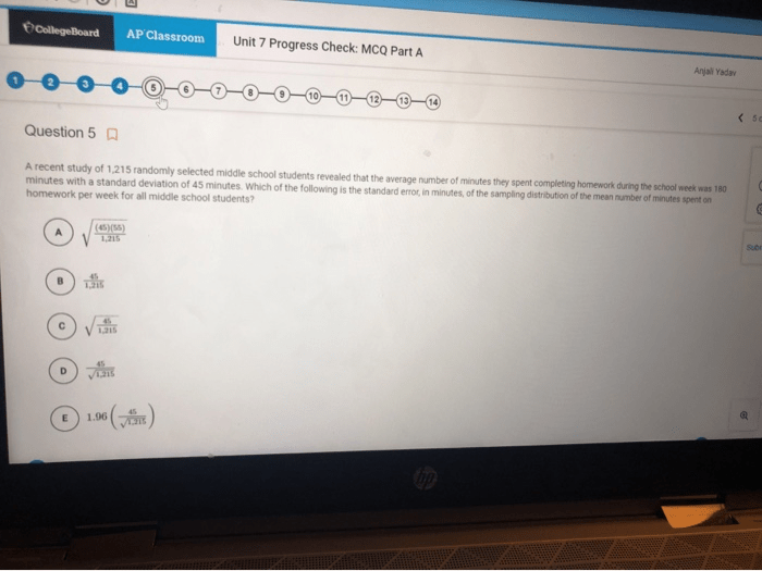 Unit 5 progress check mcq part c ap calc