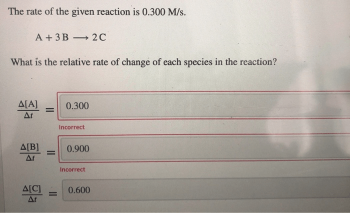 The rate of the given reaction is 0.420 m/s