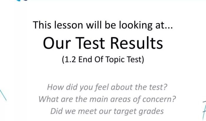 End of topic test form a answer key