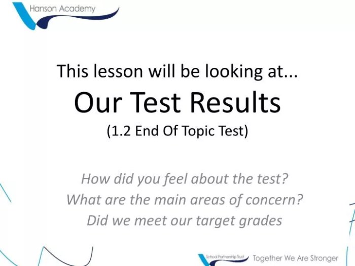 End of topic test form a answer key