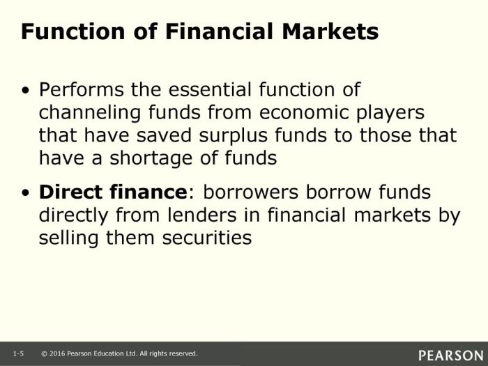 Financial markets channeling funds quick check